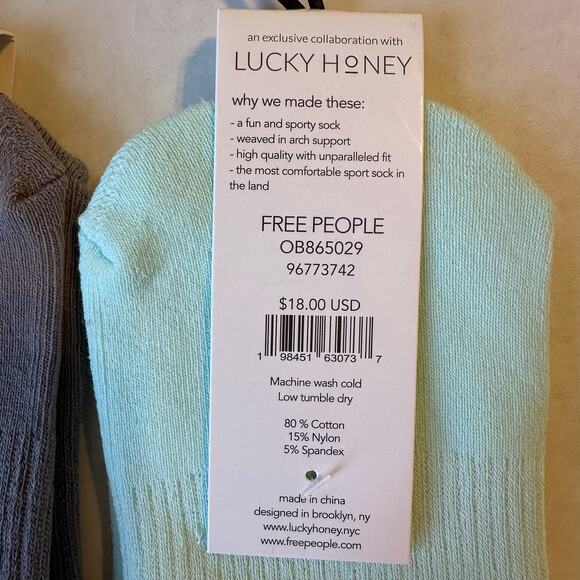NEW Free People Ruffle Socks Bundle of 2 pairs - Picture 3 of 5